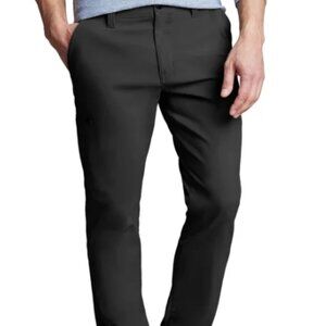 Copper & Oak Men's Tech Utility Pant Straight Fit Black Size 32x32